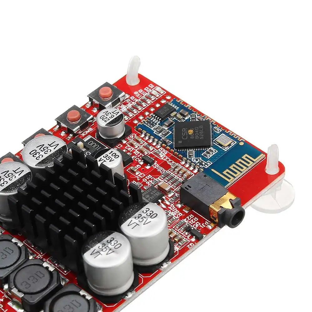 LEORY 50 Вт+ 50 Вт TDA7492 CSR8635 Беспроводной bluetooth 4,0 приемник аудио Плата усилителя NE5532 предусилитель DC 8-алюминиевая крышка, 25В