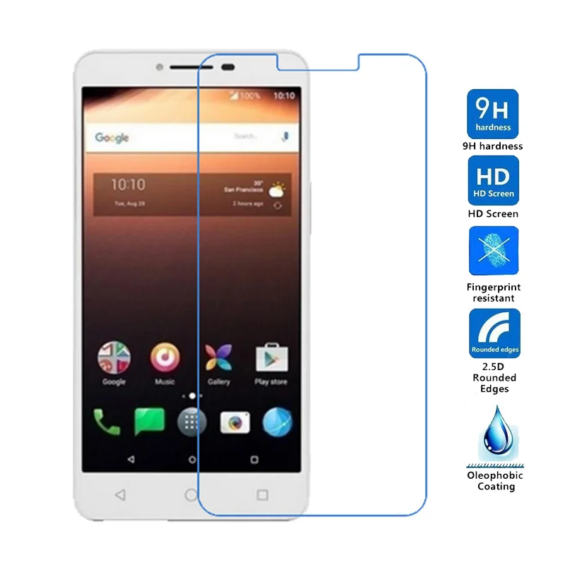 2 шт. закаленное стекло для чехол с откидной крышкой Alcatel One Touch Pixi 4 6 0 8050D OT-8050D Экран