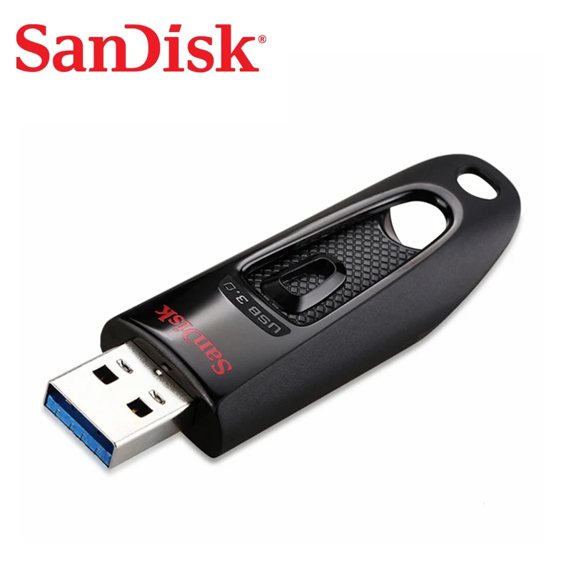 Двойной Флеш-накопитель SanDisk Ultra флеш-накопитель USB 3,0 CZ48 16 Гб оперативной памяти, 32 Гб встроенной памяти, 64 ГБ 128 ГБ 256 ГБ флэш-накопитель 100 МБ/с. USB интерфейсом для рабочего ноутбука Нетбуки U диск