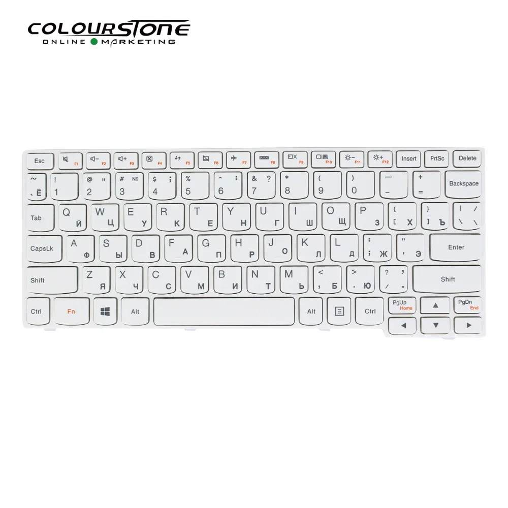 S10-3 ру белой рамкой Клавиатура для ноутбука Lenovo S100 S110 S10-3s V12318BBS1-RU ноутбук с