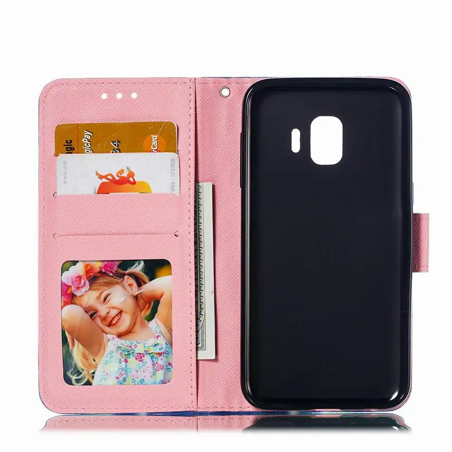 Кожаный чехол-книжка для samsung Galaxy J2 Core J260F J260 J 2 SM-J260F J2core чехол для телефона samsung Galaxy J2 Core чехол-кошелек