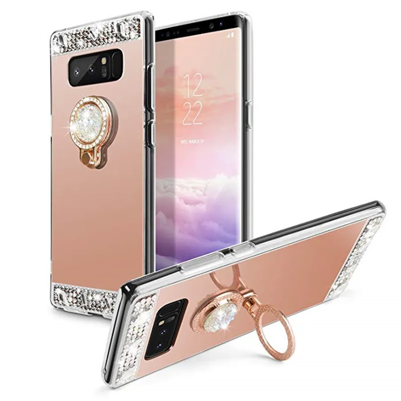 Bling роскошное зеркало ТПУ чехол для телефона для samsung J3 J5 J7 NEO A3 A5 A7 Grand Prime Note 9 на возраст 3, 4, 5, 8 S8 S9 плюс J4 J6