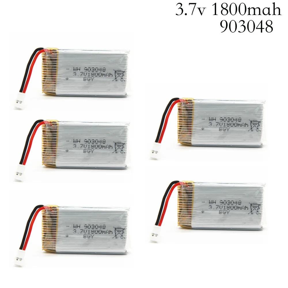 3,7 в 1800 мАч lipo аккумулятор RC Квадрокоптер Игрушка аксессуары KY601S батарея аксессуары 3,7 в 1800 батарея+ 5 интерфейс зарядное устройство - Цвет: Фиолетовый