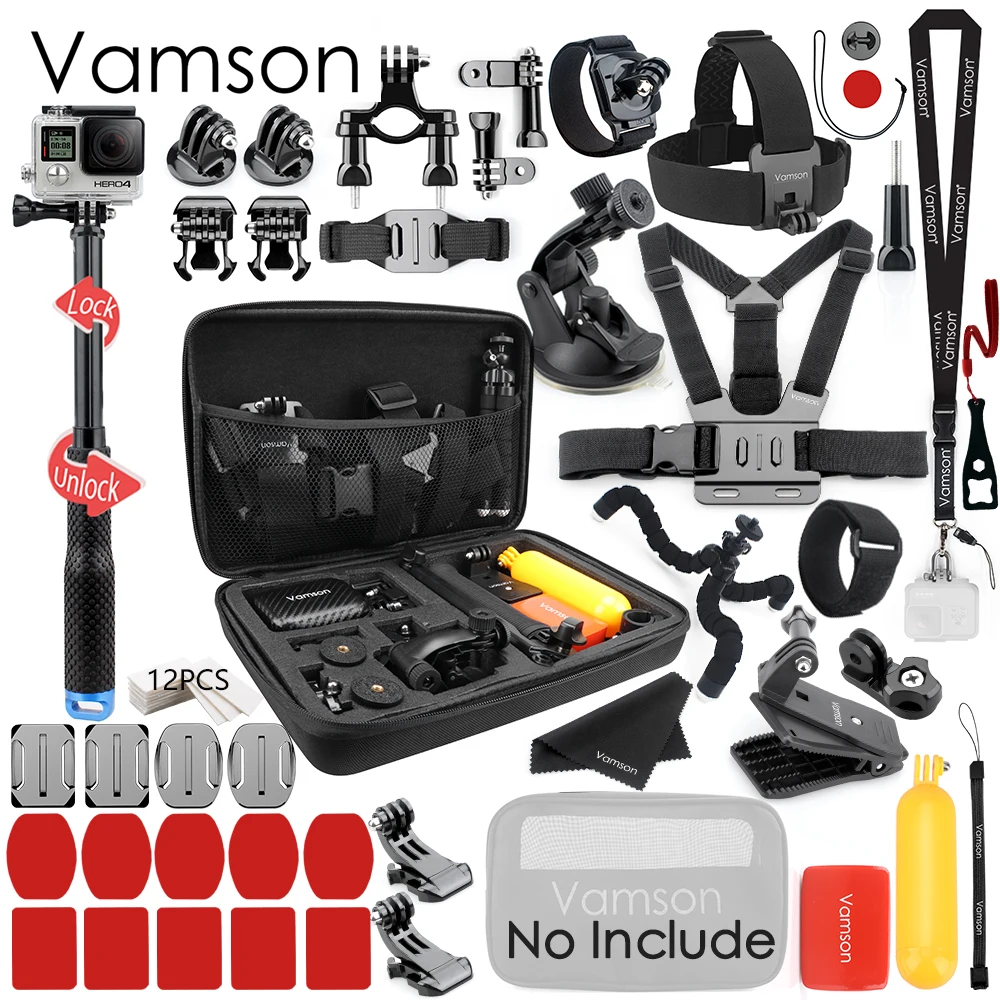 VS85C Vamson для Gopro Hero 7 6 5 4 черный для Gopro аксессуары для Xiaomi Yi 4K Lite для DJI OSMO Экшн-камера SJCAM Eken VS85 - Цвет: VS85C