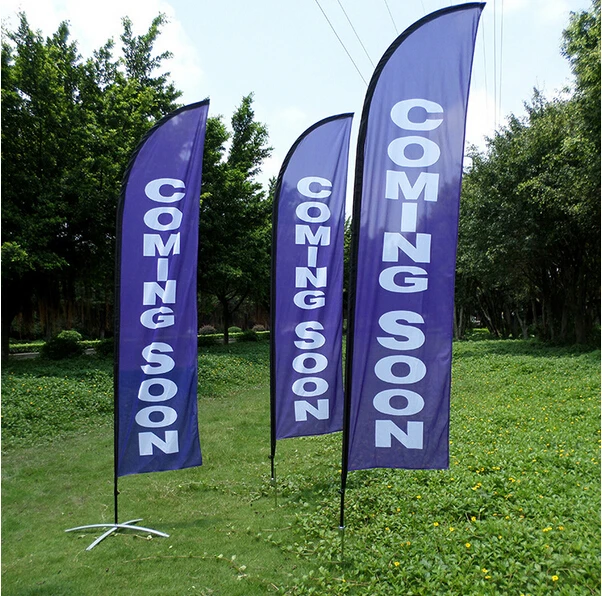 Бесплатная доставка высококачественные пляжные флаги 360 х85 см с перьями и