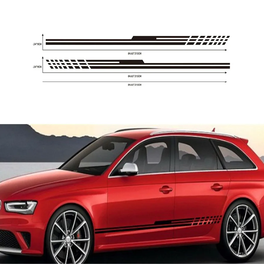 

Car Racing Sport Strip for High Quality Vinyl Door Sticker Side Decor Sticker for Car SUV Truck