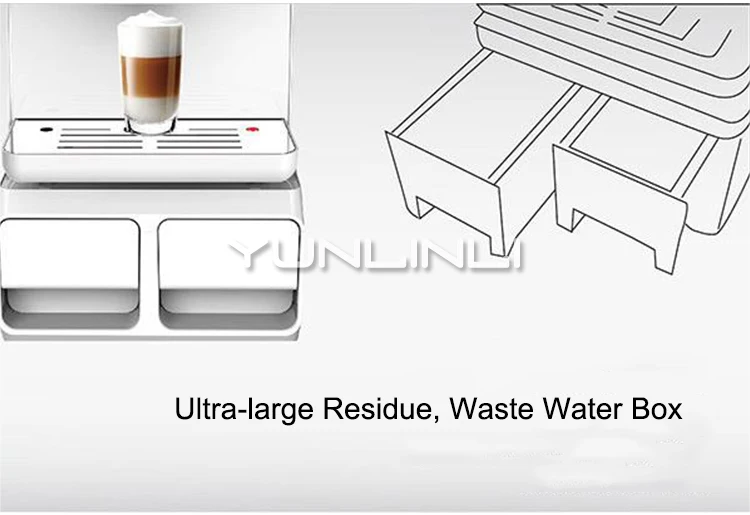 One-touch Automatic Coffee Machine Household Espresso Commercial Office High Capacity Cappuccino Maker LHH-A9C-S | Бытовая техника