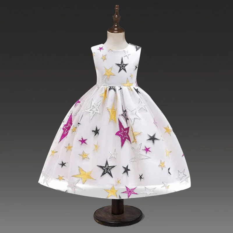 Dresses For Girl Wedding Party Fancy Princess Girls Kids Costume Star Black Children Birthday Dress Christmas Evening Gown | Детская
