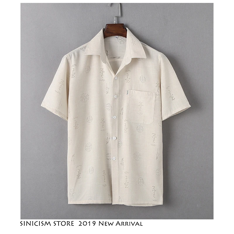 Sinicism Store мужские уличные рубашки Харадзюку Повседневная приталенная 2019 Мужская