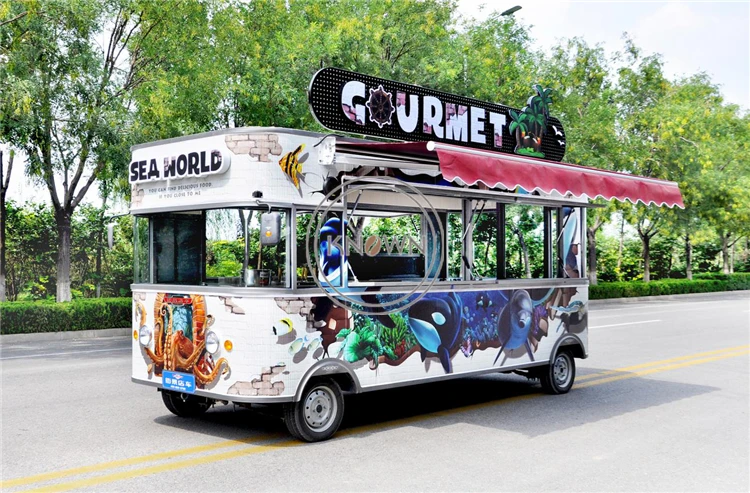 Низкая при многофункциональный электрический грузовик для пищевых продуктов