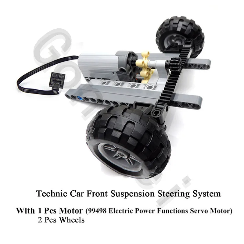 MOC 4911 V42 двигатель Technic 8 скоростей последовательный редуктор привод передняя подвеска рулевого управления автомобиля шасси системы строительные блоки игрушки