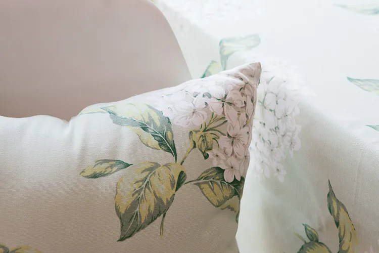 Пасторальный стиль зеленый Чехлы для подушек хлопок ткань гостиная диван наволочка 45*45 см 60*60 см дома De Coussin