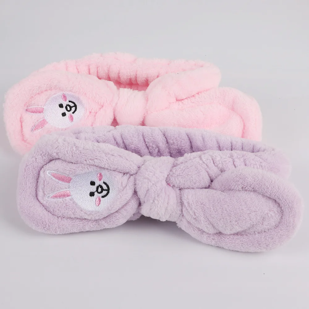 Повязка на голову из кораллового флиса Женская мягкая эластичная лента для волос