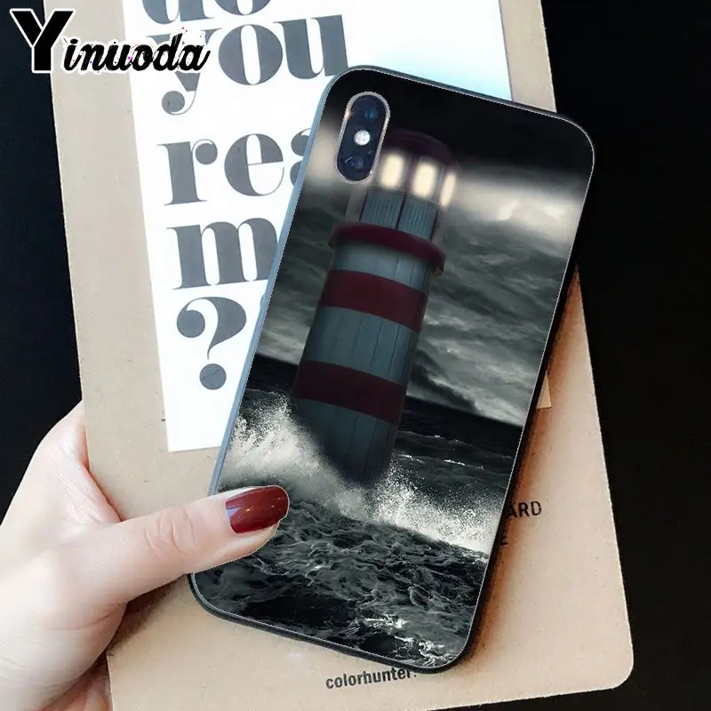 A12 Yinuoda Маяк черный ТПУ Мягкий силиконовый чехол для телефона для iPhone 8 7 6 6S Plus 5 5S SE XR X XS MAX Coque Shell - Цвет: A12