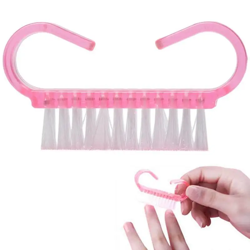 1pcs Nail Cleanse Clean Brush Tool Manicure File Sets Soft Pedicure Remove Dust Transparent Small Angle 3 Colors | Красота и здоровье