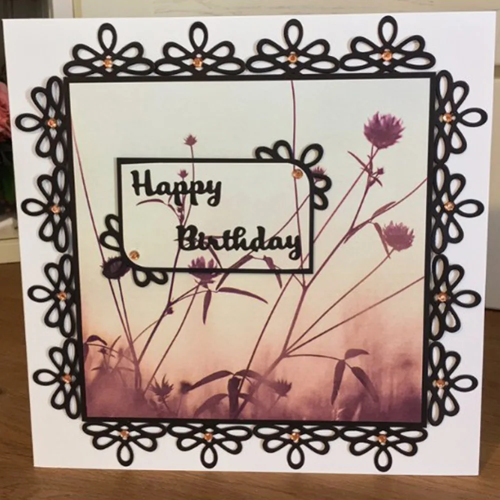 Сказочный угловой металлический трафарет для рукоделия скрапбукинга