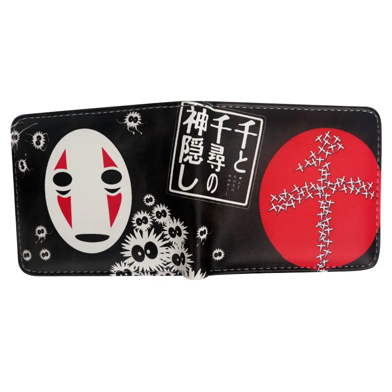 Кошелек Spirited Away femal без маски для лица Мультяшные кошельки с изображением анимэ и