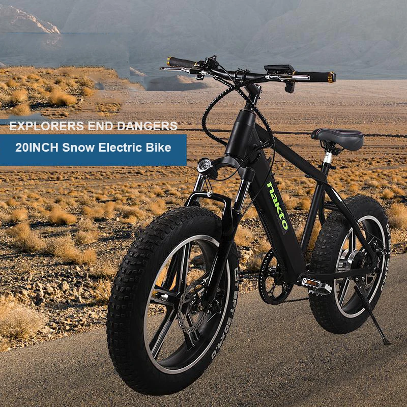 20 дюймов Электрический горный велосипед 48 В снег ebike заднего колеса 250 Вт Жира