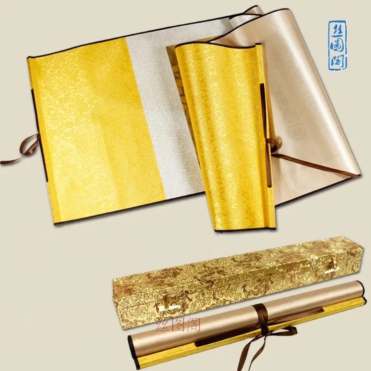 Китайский Шелковый акварельный водопад горы счастливый красное дерево Пейзаж