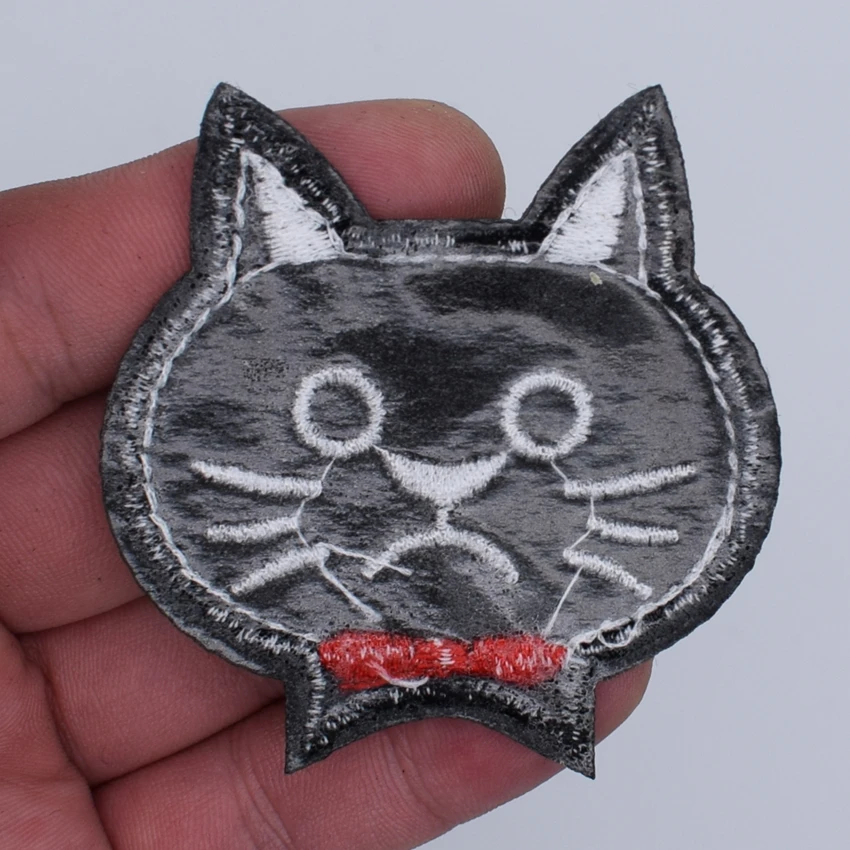 Патчи в виде скелета черепа кота забавных мультяшных животных сделай сам