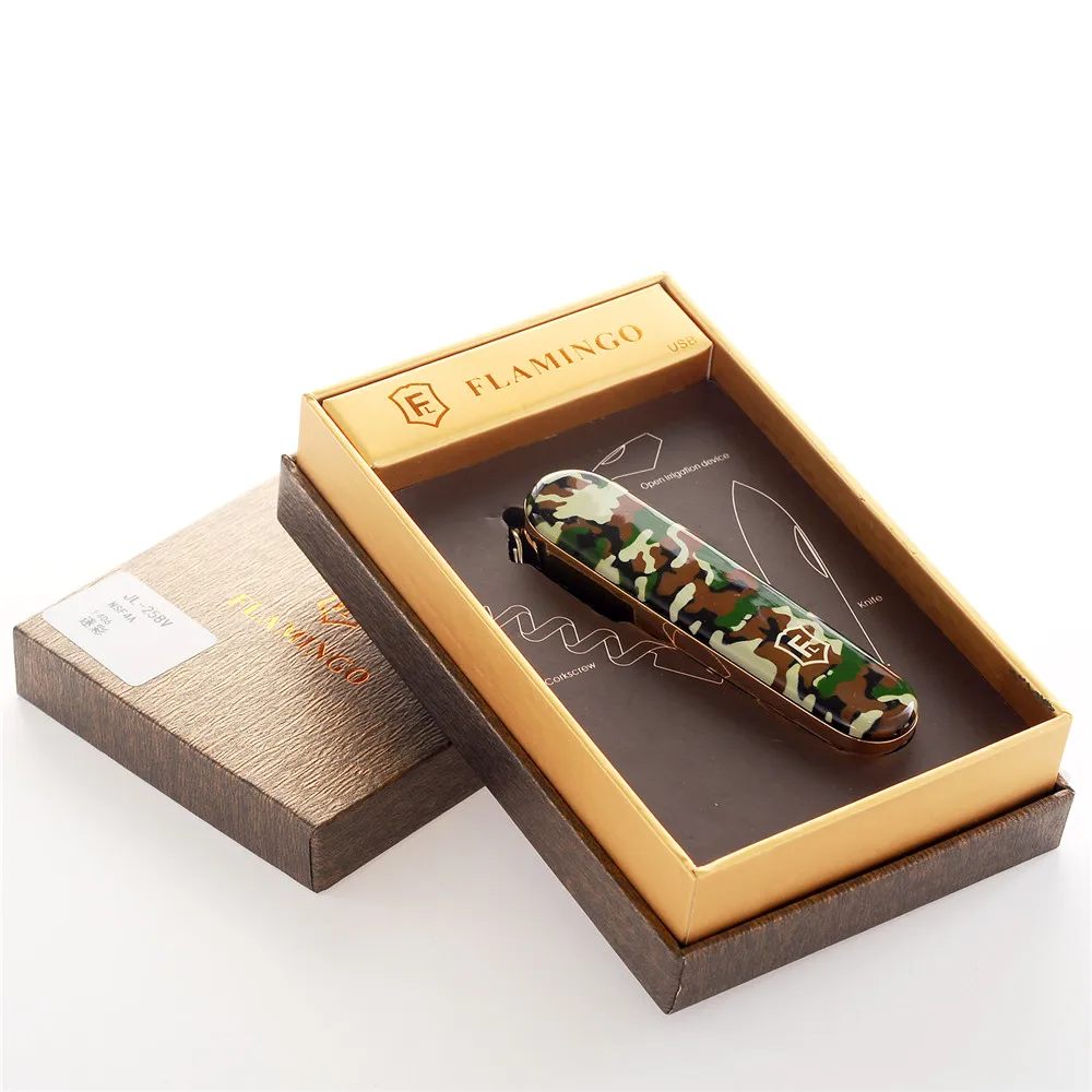 JIJU USB-зажигалка армейский нож длинная и тонкая ветрозащитная зажигалка