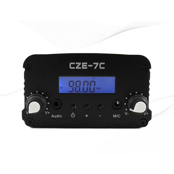 1 Вт/7 Вт стерео PLL FM передатчик вещательная радиостанция CZE 7C 76 108 МГц + TNC антенна