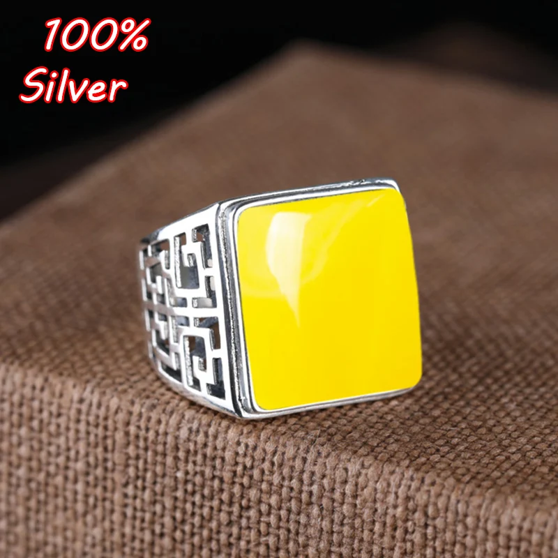 

2018 New Fashion 925 Sterling Silver Color 10*14mm Base Inlaid Wax Ring Blanks Settings Adjustable Ring DIY Jewelry