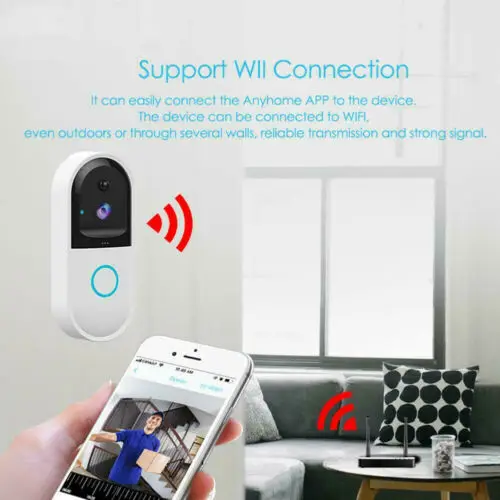 Умная беспроводная камера Wi-Fi для дверного звонка беспроводной пульт дистанционного видео дверной звонок CCTV Chime Phone APP для записи гость двухстороннее аудио