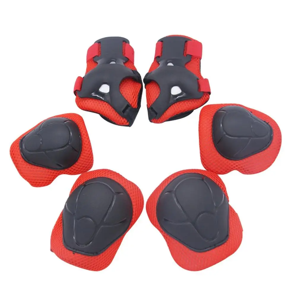 Mounchain 6pcs Kids Knee Elbow Wrist Protective Pads Sports Safety Protector Set for Rollerblade Cycling Skateboard | Спорт и