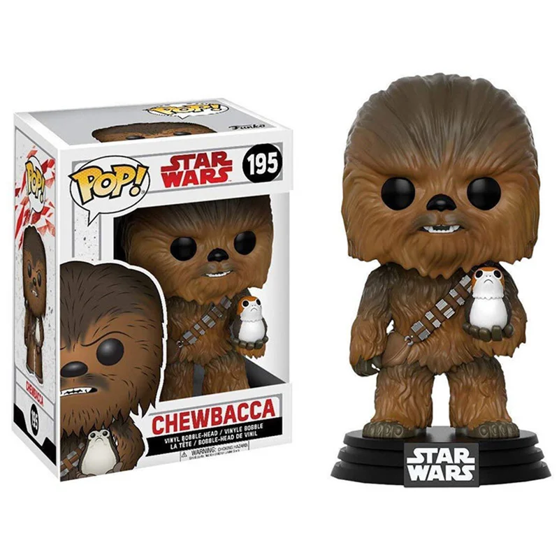FUNKO POP STAR WARS& PORG, Чубакка, Штурмовик Виниловая фигурка Коллекционная модель игрушки для детей подарок с розничной коробкой