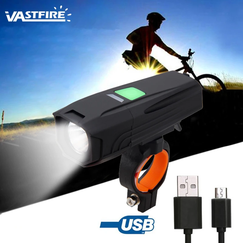 USB Перезаряжаемый руль передняя фара для велосипеда светодиодная лампа