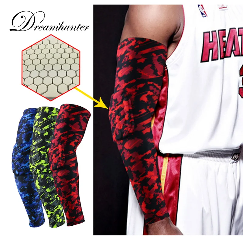 Компрессионные сотовые налокотники Мужская защита рук баскетбольный волейбол