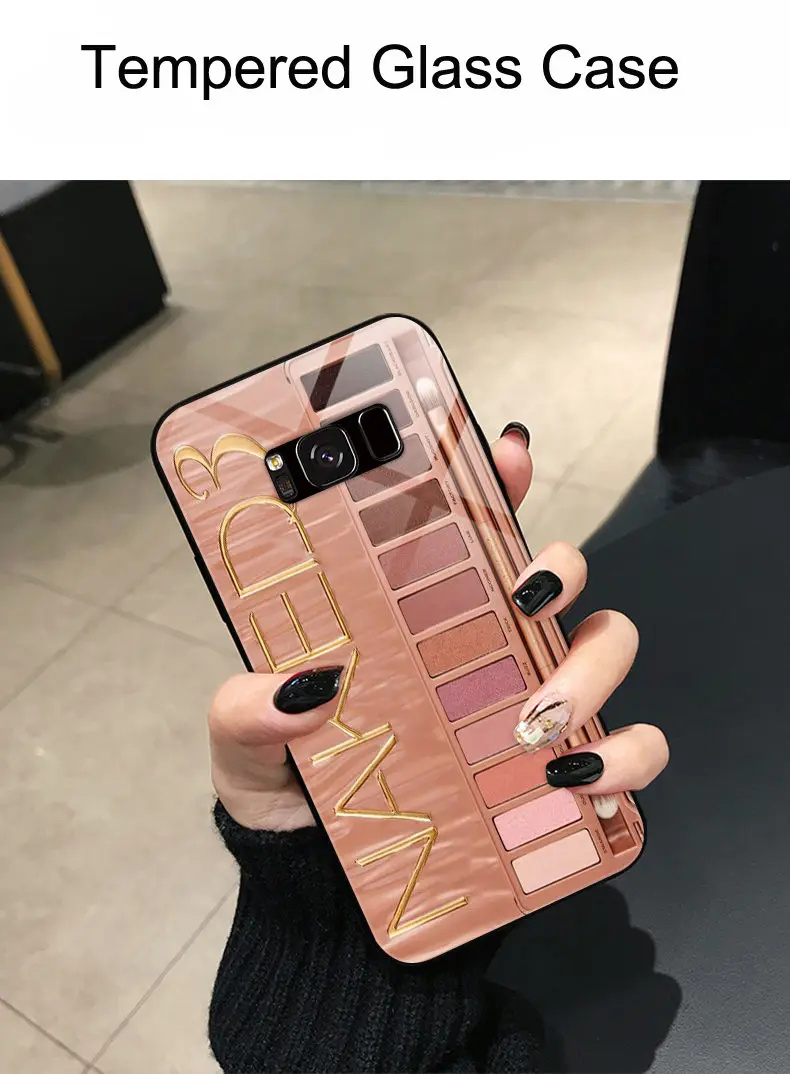 Чехол из закаленного стекла для Samsung Galaxy S8 S9 Plus Note 9 мягкий чехол ТПУ A8 A9 Star J2 Pro 2018
