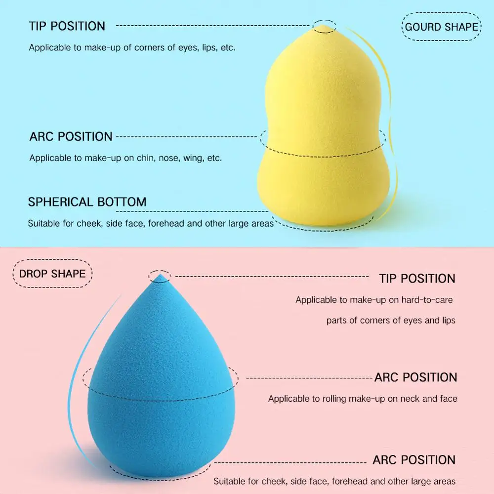 в спонж для макияжа умывания форме капли воды Макияж Губка губка лица спонжи