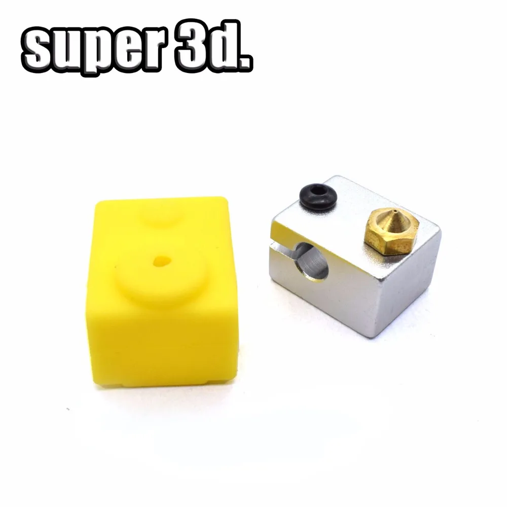 1 шт. Новинка V6 силиконовые носки 3D принтер поддержка PT100 + набор нагревательных