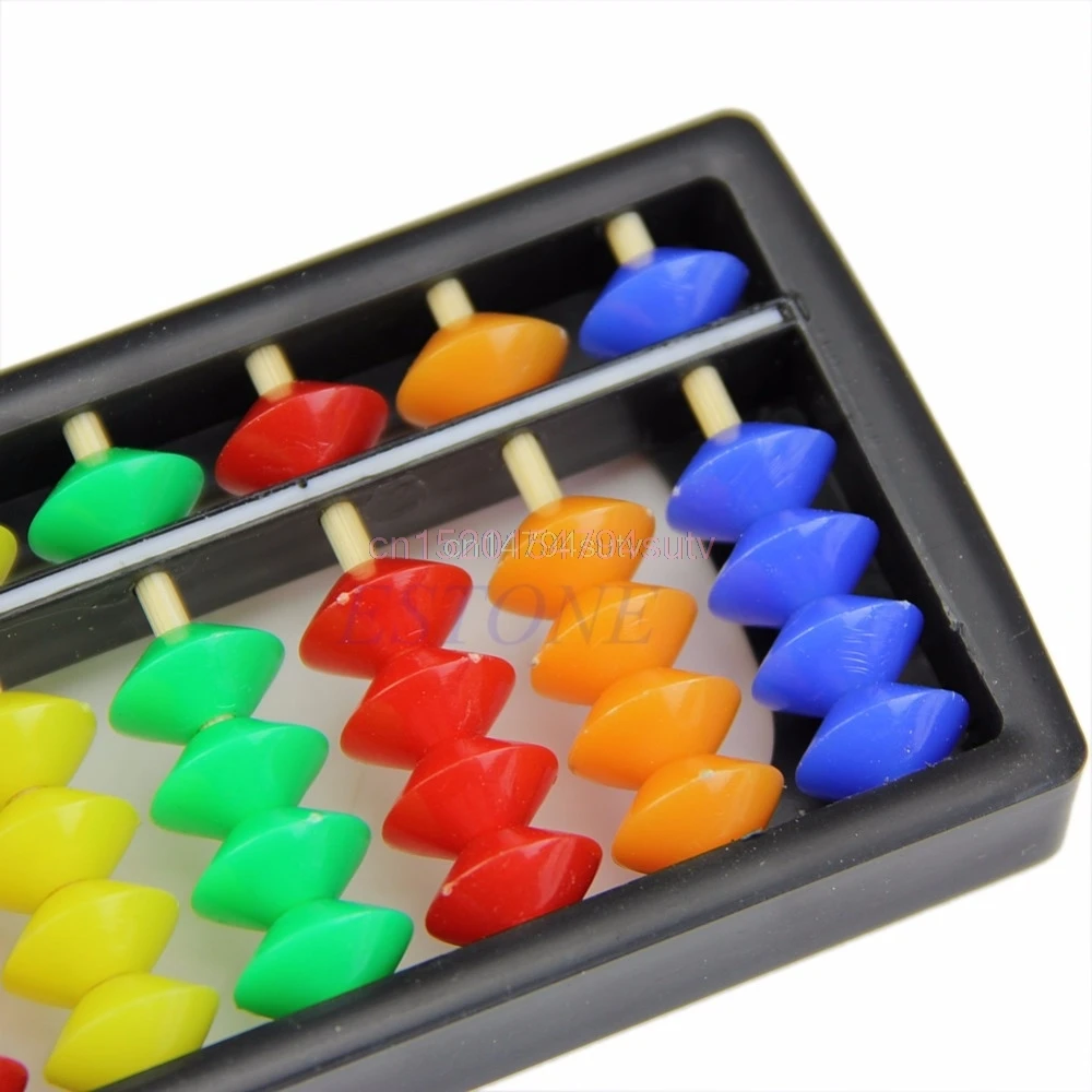 

Portable Arithmetic Soroban w/ Mathematics Calculate Tool Colorful Beads Abacus #H055#