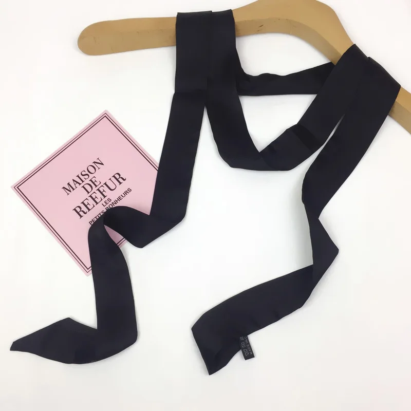 2018 новый бренд бандана детский шелковый шарф с имитацией ленты для женщин