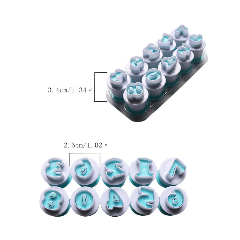 Новинка весны алфавита С принтом цифр и букв DIY персонаж Fondant (сахарная) Набор для