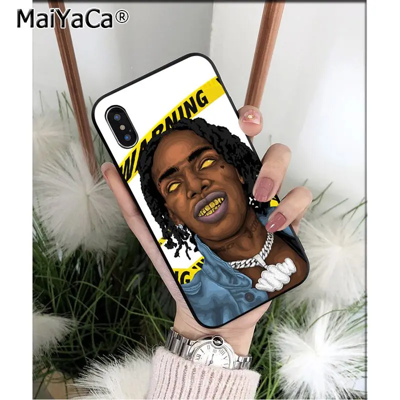 Мягкий Черный силиконовый чехол для телефона MaiYaCa Ynw Melly из ТПУ iPhone X XS MAX 6 6s 7 7plus 8