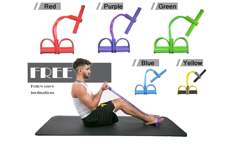 YOUGLE Yoga Pilates Педальная растягивающаяся лента сопротивления трубчатая связка для фитнеса тренировки строительного тела