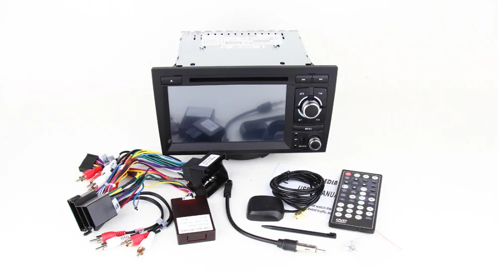 7 дюймовый автомобильный DVD плеер 2 Din для AUDI A4 2002 2008 с GPS навигацией стерео радио RDS