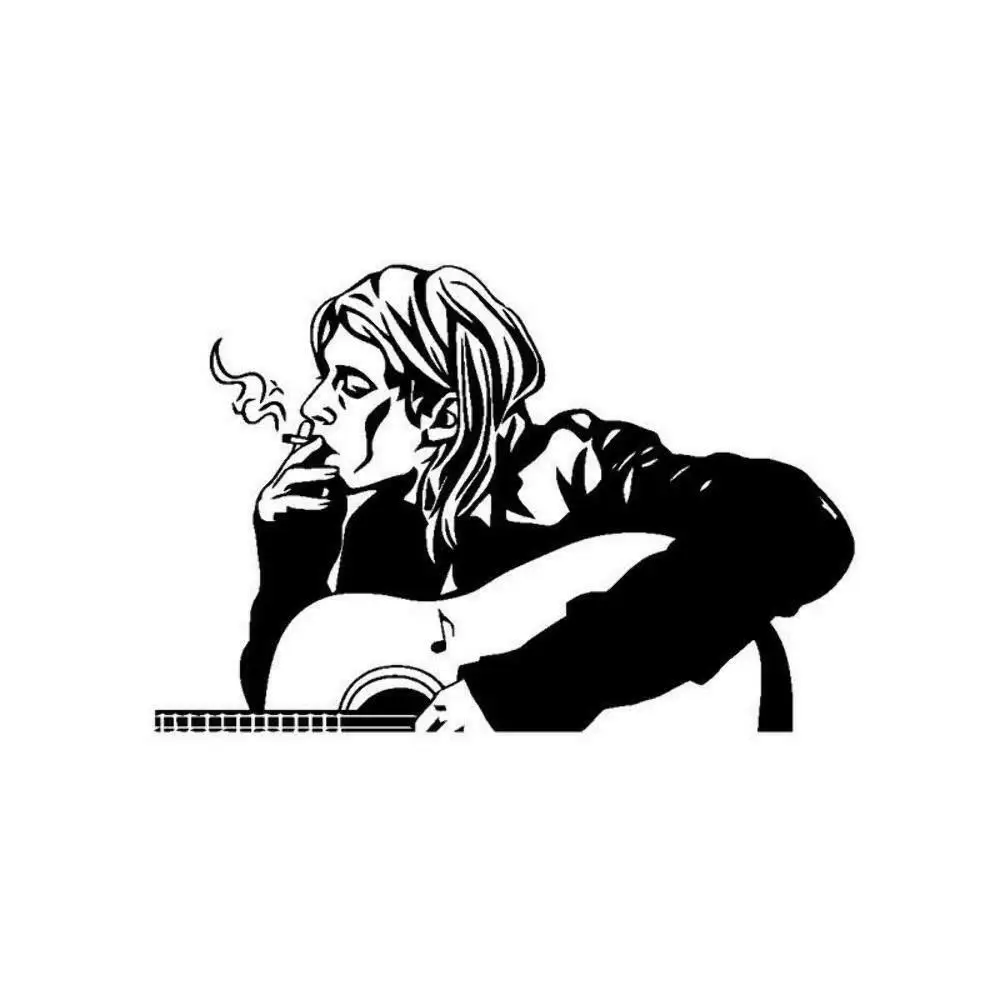 Kurt Cobain курильщик певица окна автомобиля бампер виниловые наклейки JDM Стикеры