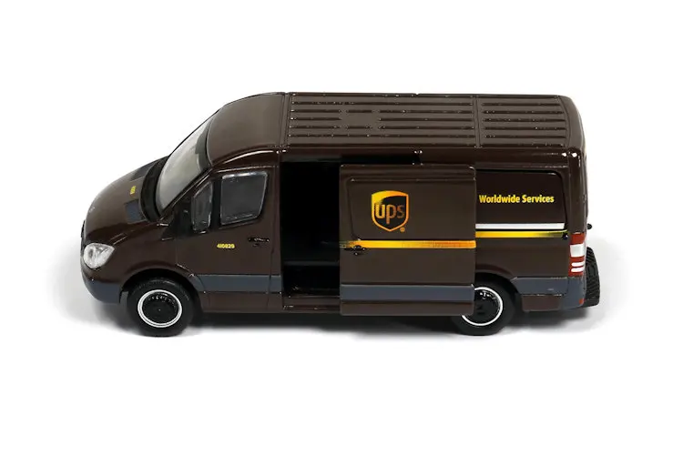 UPS откат посылка грузовик Размеры 8 см, 3 см, 3 см модель автомобиля