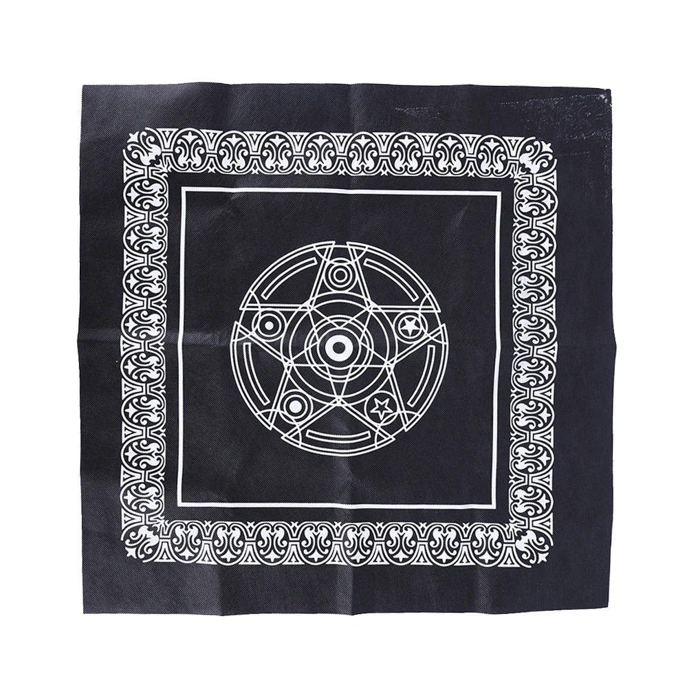 

49*49cm Pentacle Tarot Game Tablecloth Non-woven Material Board Game Textiles Tarots Table Cover Playing Cards