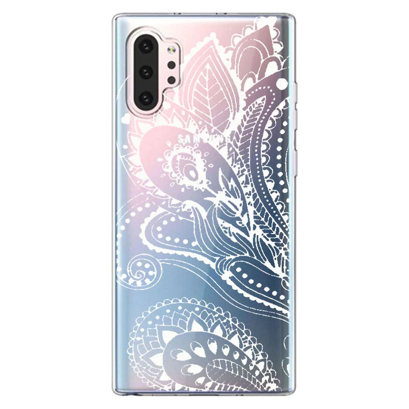 bdcao Мандала кружевное платье с цветочным рисунком в виде ракушки для samsung Galaxy Note 10 Pro для samsung Galaxy A70 A60 A50 A40 A30 A20e с рисунком мягкий чехол - Цвет: bdcao