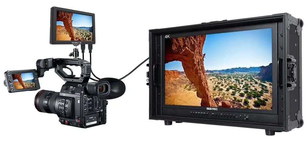 Feelworld T756 7 дюймов ips на камеру полевой монитор DSLR 4K HDMI Full HD 1920x1200 Портативный ЖК-монитор для Nikon sony и т. Д. Камеры s