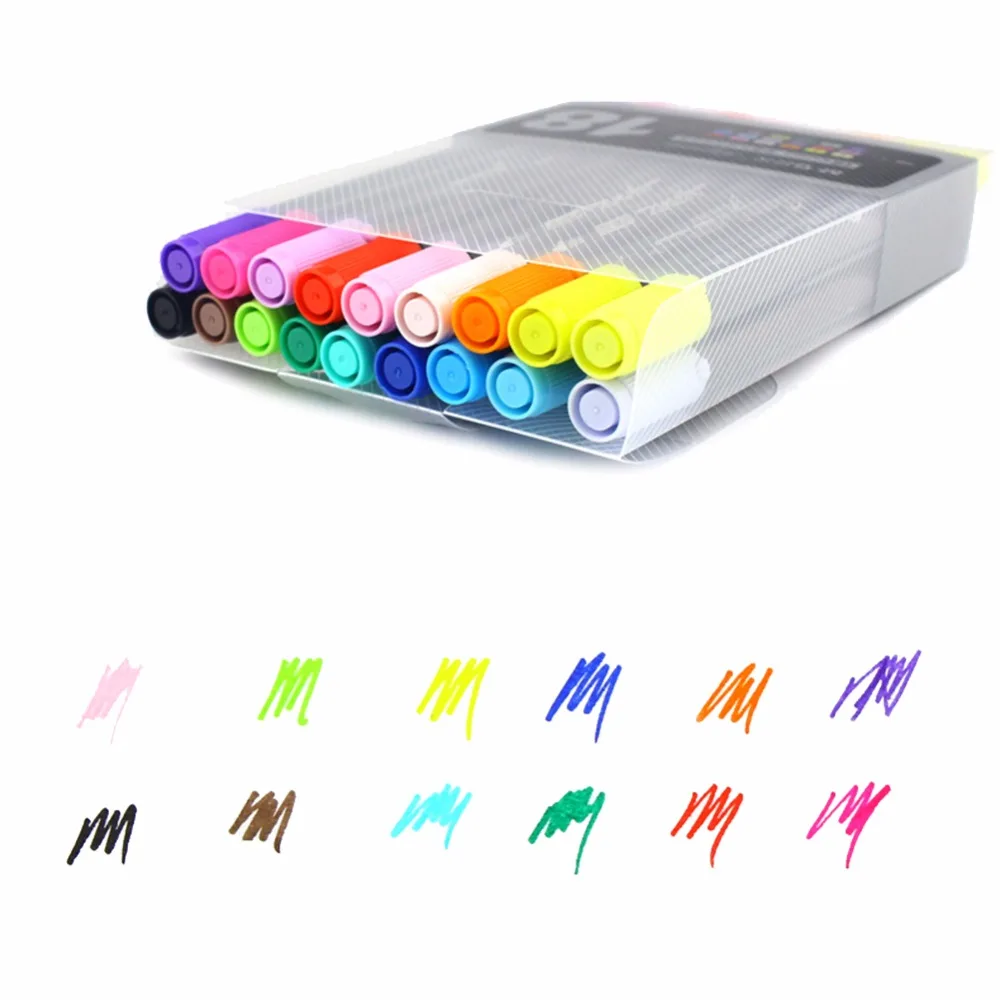 Jonvon Satone 24 цвета маркерные ручки художественные принадлежности для рисования