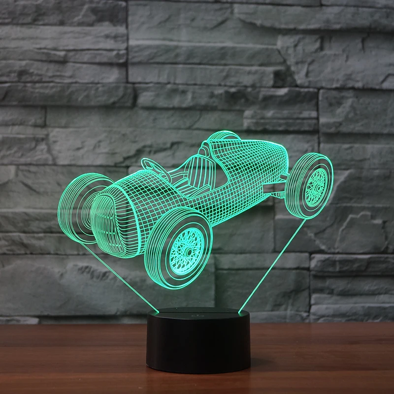 Настольная лампа Gran Torino Touch Wecker 7 цветов изменяемая настольная 3d новинка