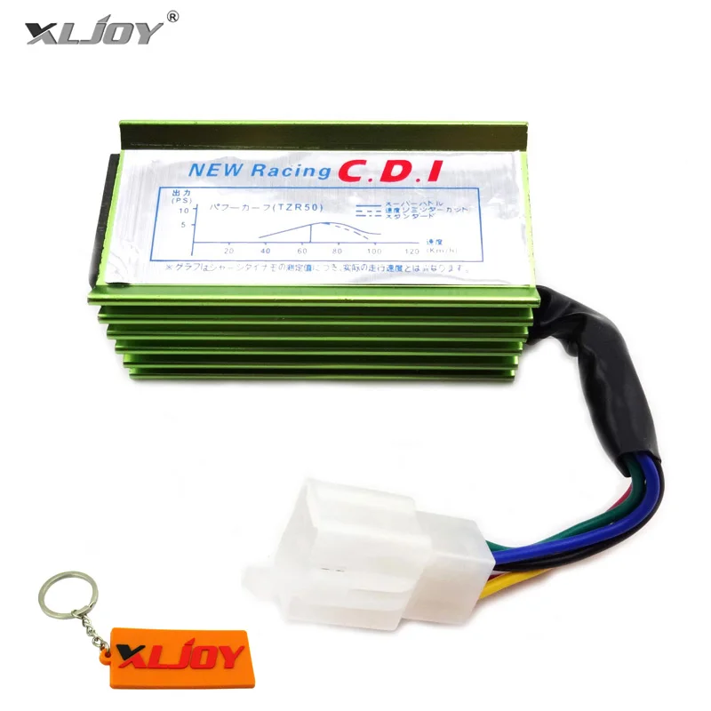 XLJOY 5 Pin AC гоночный CDI зеленый для 50cc 70cc 90cc 110cc 125cc 140cc 150cc 160cc китайский питбайк Байк
