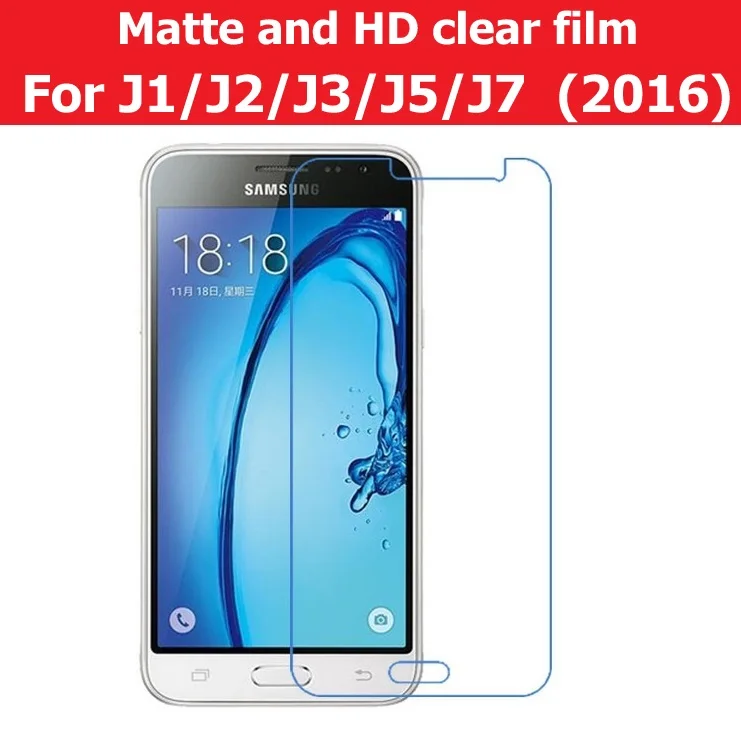 Антибликовая матовая пленка для Samsung Galaxy J1 J120F J2 J210 J3 J310 J5 J510X J7 J710X 2016 HD прозрачная